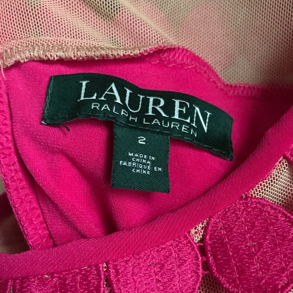 LAUREN RALPH LAUREN Melia Dot-Lace Sheath Dress -2 - Picture 7 of 7